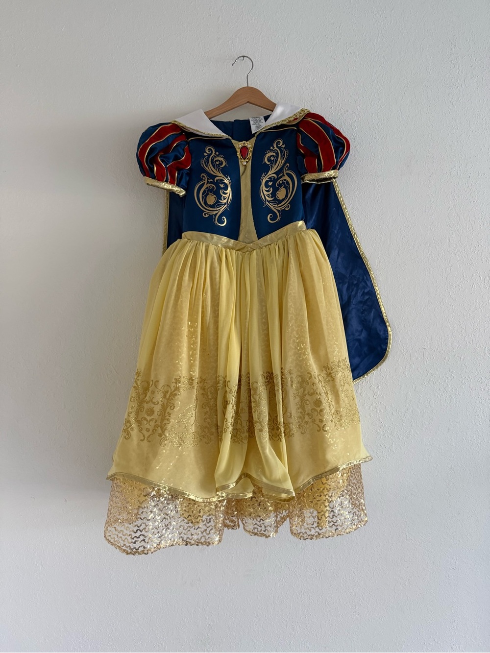 Disney Yellow and Blue Princess Superhero Costume Dress